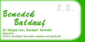 benedek baldauf business card